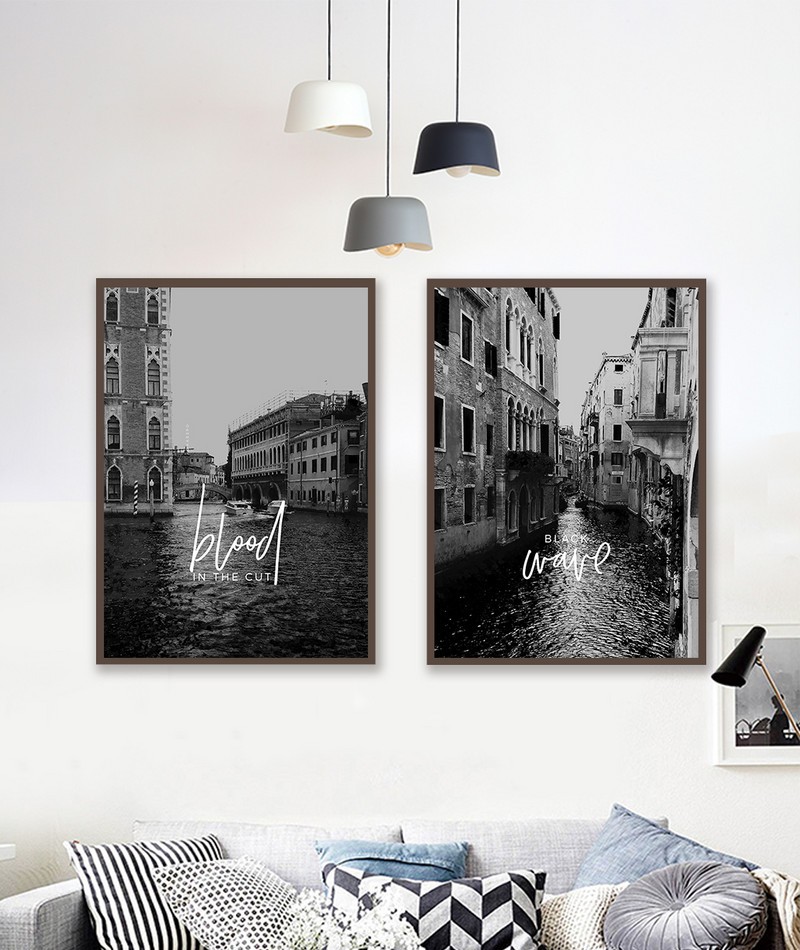 Nước Ý xinh đẹp - tranh đen trắng CBT2-012kg